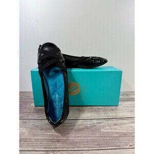 Adrienne Vittadini Sport Shoes Women 7.5M Casual Slip On Ballet Flats Black